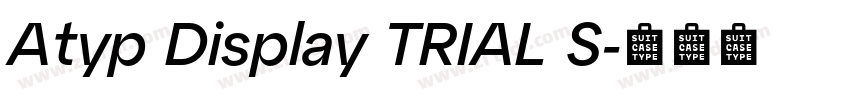 Atyp Display TRIAL S字体转换